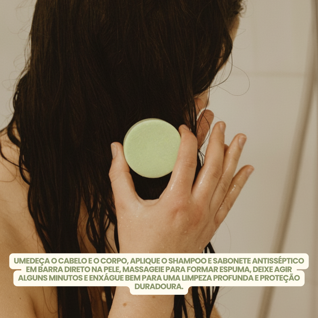 Shampoo e Sabonete Antisséptico em Barra 52g