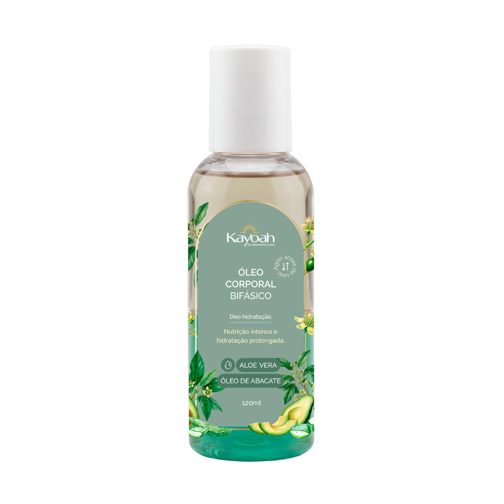 Óleo Corporal Bifásico - Aloe Vera e Óleo de Abacate - 120ml