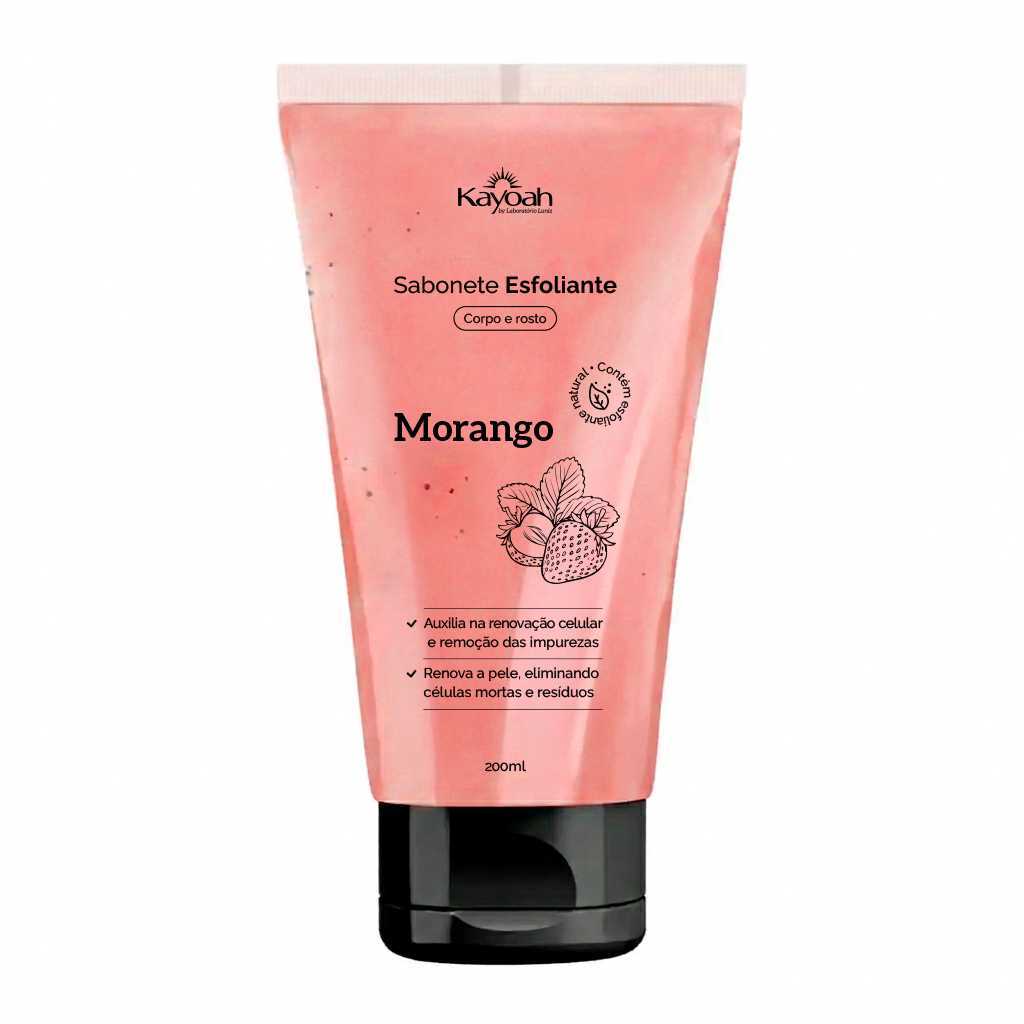Sabonete Esfoliante - Morango - 200ml